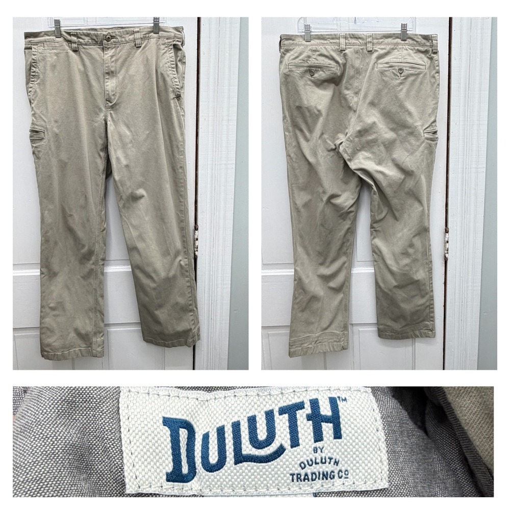 Duluth Trading Co Flex Ballroom Khakis Mens 36 x 32 Relaxed Fit Jeans Pants